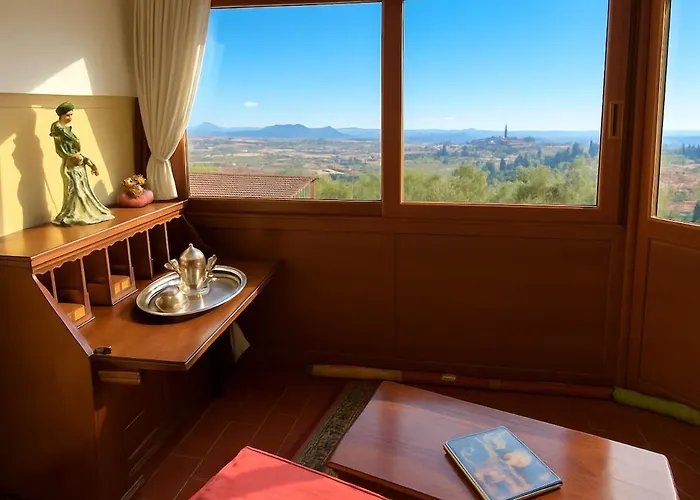 Panoramic View Village Of Luigina Cortona